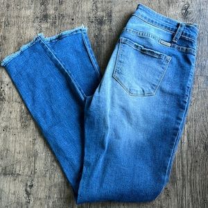 KanCan Medium Wash Distressed Skinny Denim Jeans - 7/27